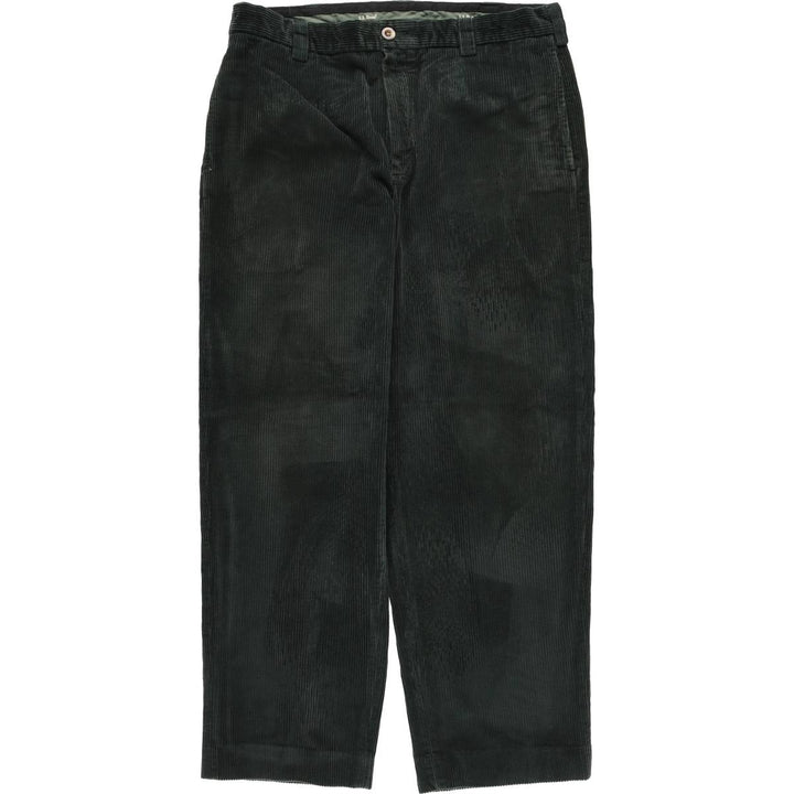 90s-00'S Vintage LLBean Classic Fit Corduroy Pants, Men's, Size 36 cotton green type Vintage Second Hand