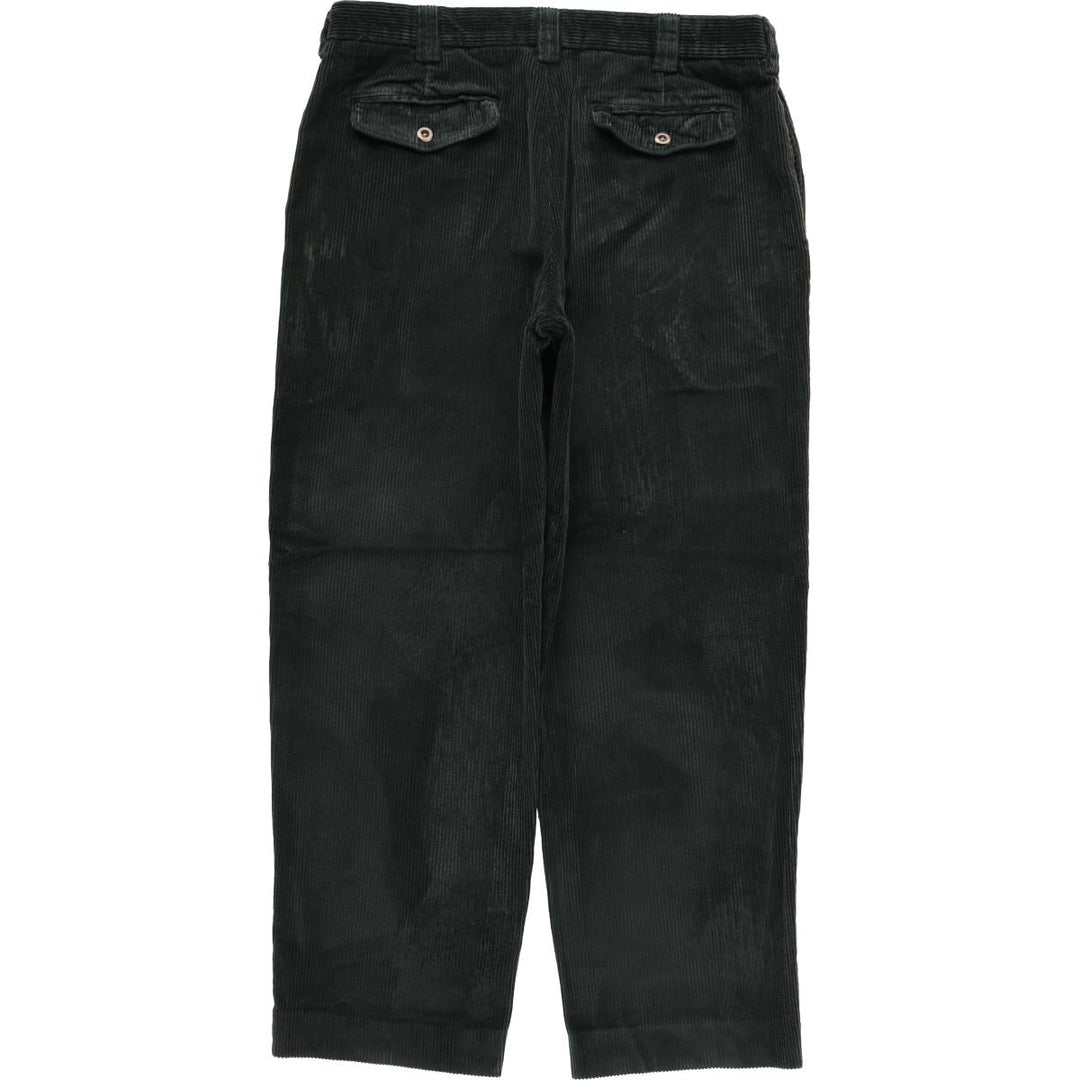 90s-00'S Vintage LLBean Classic Fit Corduroy Pants, Men's, Size 36 cotton green type Vintage Second Hand
