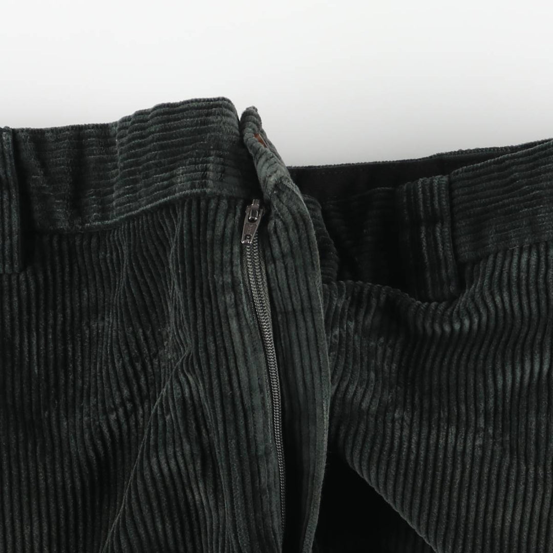 90s-00'S Vintage LLBean Classic Fit Corduroy Pants, Men's, Size 36 cotton green type Vintage Second Hand