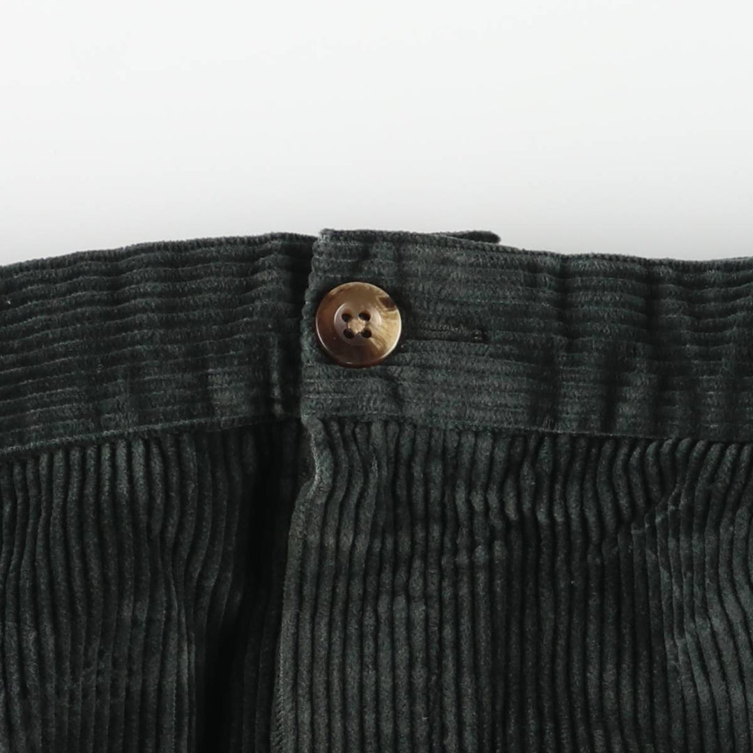 90s-00'S Vintage LLBean Classic Fit Corduroy Pants, Men's, Size 36 cotton green type Vintage Second Hand