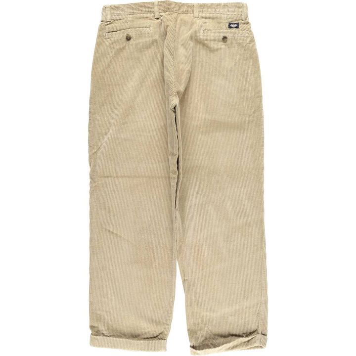 90'S Dockers Khakis Two-pleat Wide-ribbed Corduroy Pants, Men's, Size W35 cotton Beige type Vintage Second Hand