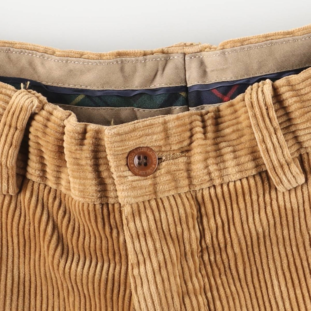 Ralph Lauren POLO by Ralph Lauren PRESTON PANT corduroy pants, men's size W32 cotton brown type Vintage Second Hand