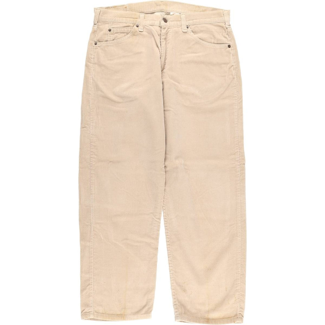 90s-00'S Vintage Levi's 565 Loose Fit Wide Leg Corduroy Pants, Men's Size W35 unclear brown type Vintage Second Hand