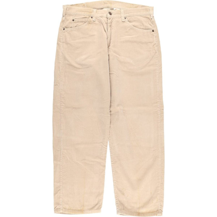 90s-00'S Vintage Levi's 565 Loose Fit Wide Leg Corduroy Pants, Men's Size W35 unclear brown type Vintage Second Hand