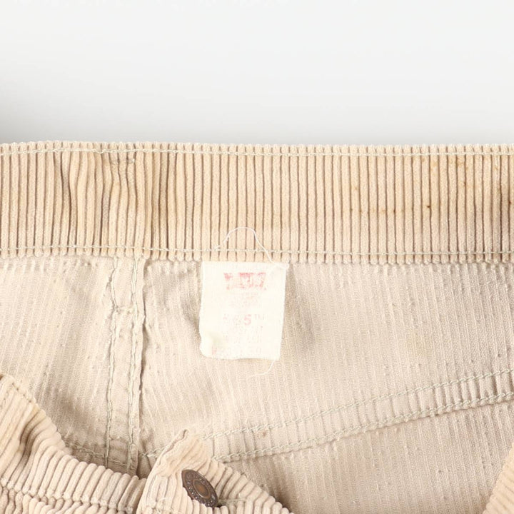 90s-00'S Vintage Levi's 565 Loose Fit Wide Leg Corduroy Pants, Men's Size W35 unclear brown type Vintage Second Hand