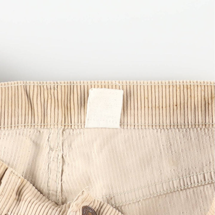 90s-00'S Vintage Levi's 565 Loose Fit Wide Leg Corduroy Pants, Men's Size W35 unclear brown type Vintage Second Hand