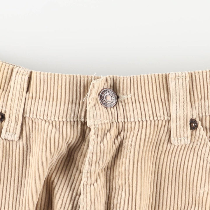 90s-00'S Vintage Levi's 565 Loose Fit Wide Leg Corduroy Pants, Men's Size W35 unclear brown type Vintage Second Hand