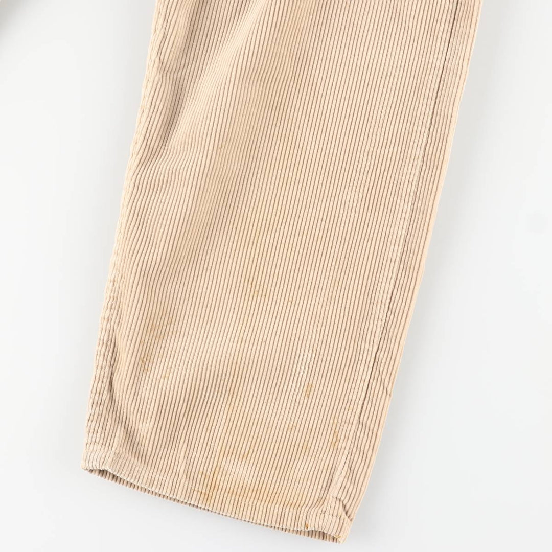 90s-00'S Vintage Levi's 565 Loose Fit Wide Leg Corduroy Pants, Men's Size W35 unclear brown type Vintage Second Hand