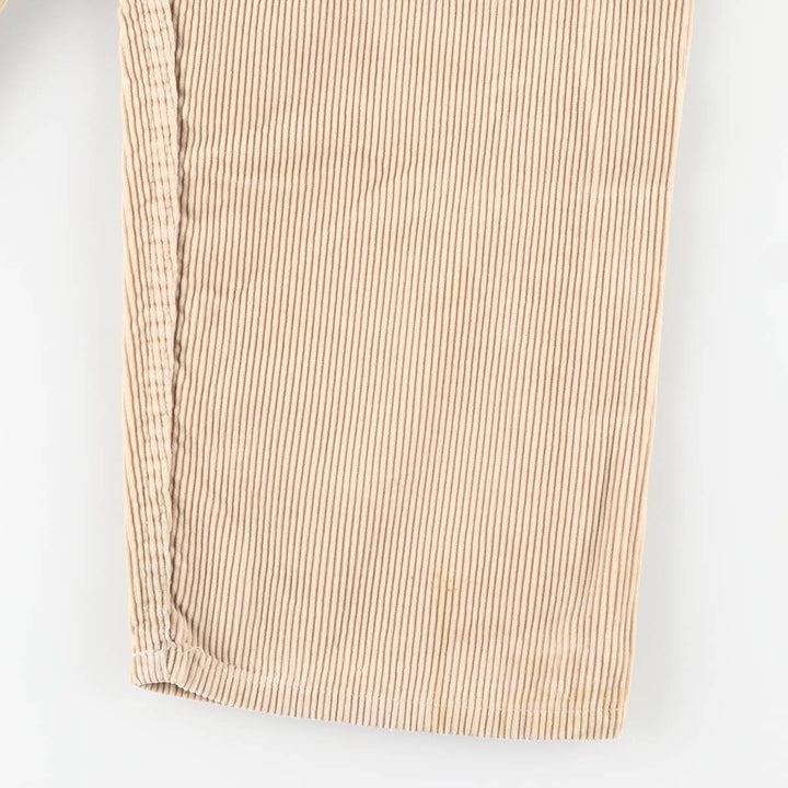 90s-00'S Vintage Levi's 565 Loose Fit Wide Leg Corduroy Pants, Men's Size W35 unclear brown type Vintage Second Hand