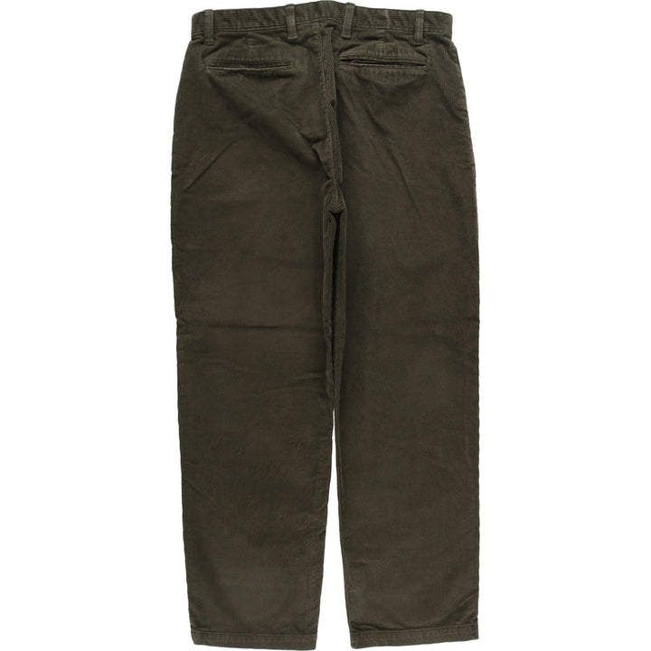 90'S GAP Old Gap Corduroy Pants Men's Vintage Size W35 cotton Khaki type sage green Vintage Second Hand