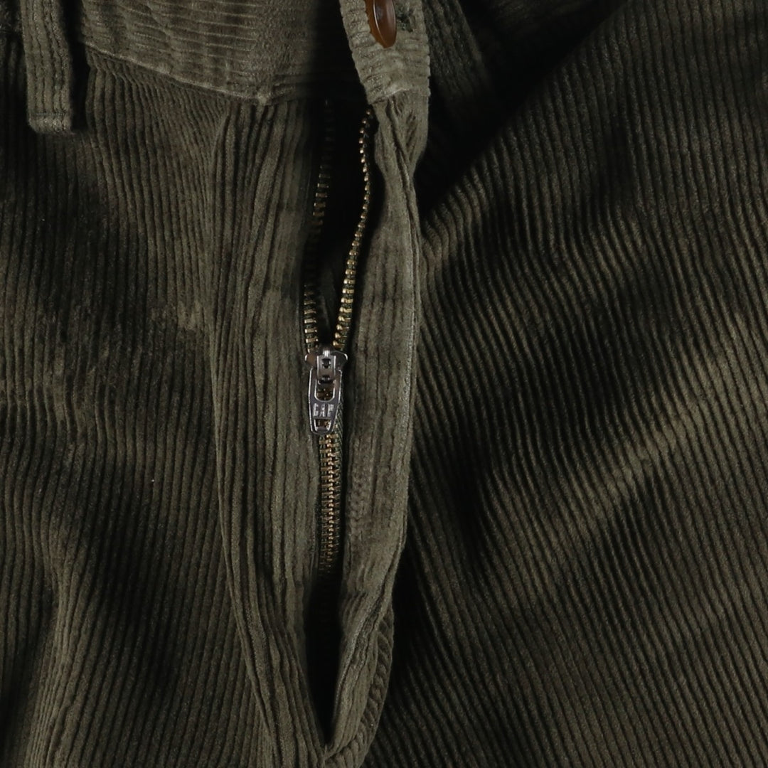90'S GAP Old Gap Corduroy Pants Men's Vintage Size W35 cotton Khaki type sage green Vintage Second Hand