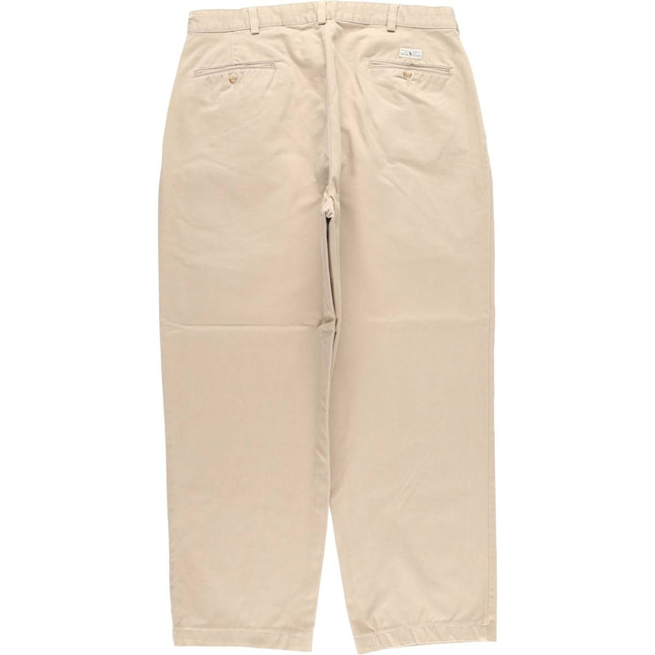 Ralph Lauren Polo Ralph Lauren Andrew Pant Two-pleat Chino Pants Men's W35 cotton Beige type Vintage Second Hand