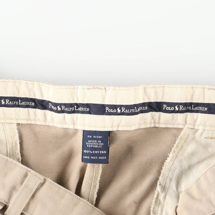 Ralph Lauren Polo Ralph Lauren Andrew Pant Two-pleat Chino Pants Men's W35 cotton Beige type Vintage Second Hand