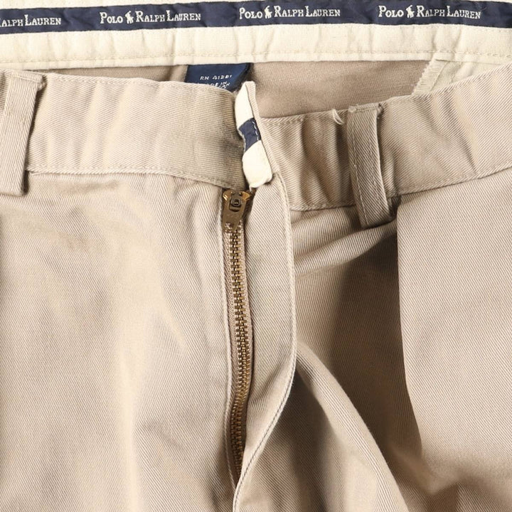 Ralph Lauren Polo Ralph Lauren Andrew Pant Two-pleat Chino Pants Men's W35 cotton Beige type Vintage Second Hand