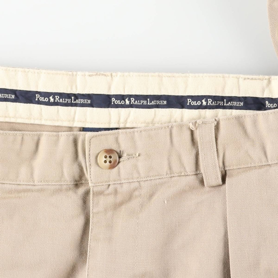 Ralph Lauren Polo Ralph Lauren Andrew Pant Two-pleat Chino Pants Men's W35 cotton Beige type Vintage Second Hand