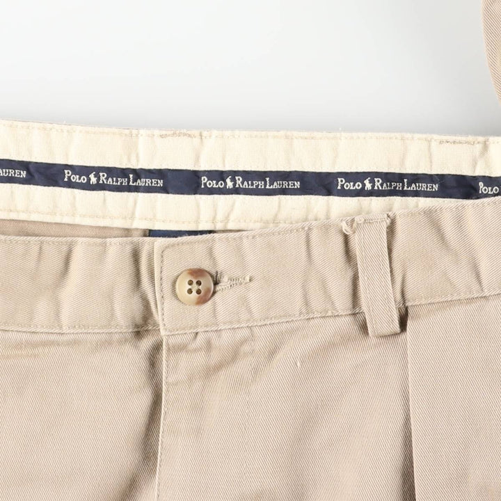 Ralph Lauren Polo Ralph Lauren Andrew Pant Two-pleat Chino Pants Men's W35 cotton Beige type Vintage Second Hand