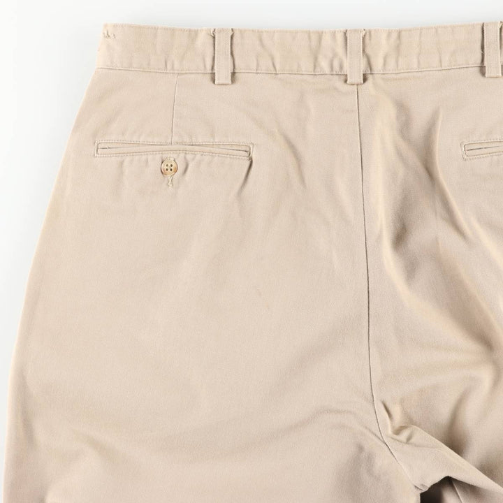 Ralph Lauren Polo Ralph Lauren Andrew Pant Two-pleat Chino Pants Men's W35 cotton Beige type Vintage Second Hand