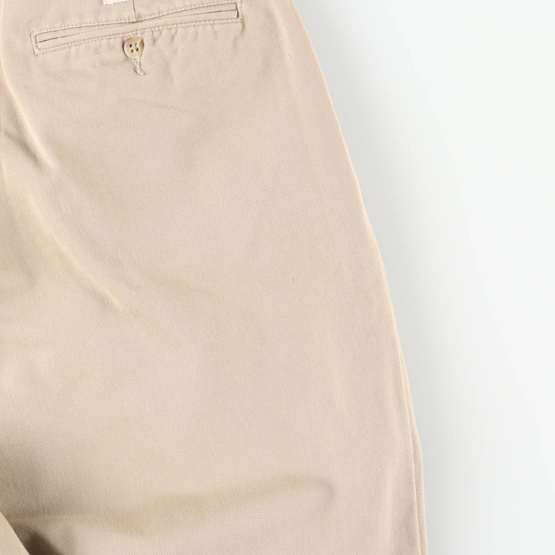 Ralph Lauren Polo Ralph Lauren Andrew Pant Two-pleat Chino Pants Men's W35 cotton Beige type Vintage Second Hand