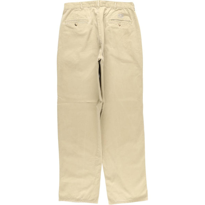 Ralph Lauren POLO by Ralph Lauren Two-pleat Chino Pants for Men, W33 equivalent unclear Beige type Vintage Second Hand