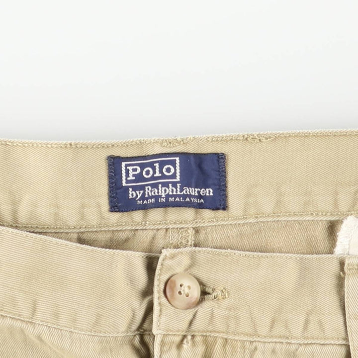 Ralph Lauren POLO by Ralph Lauren Two-pleat Chino Pants for Men, W33 equivalent unclear Beige type Vintage Second Hand