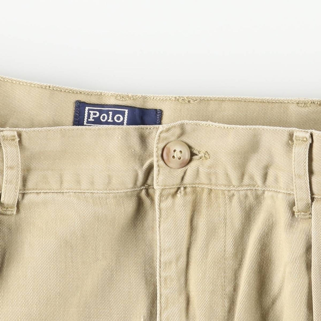 Ralph Lauren POLO by Ralph Lauren Two-pleat Chino Pants for Men, W33 equivalent unclear Beige type Vintage Second Hand