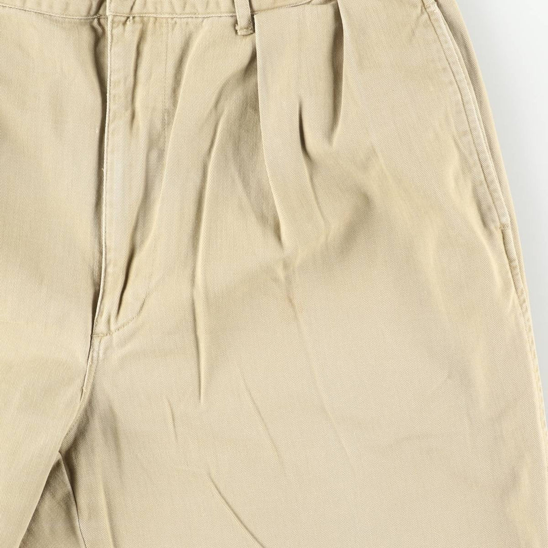 Ralph Lauren POLO by Ralph Lauren Two-pleat Chino Pants for Men, W33 equivalent unclear Beige type Vintage Second Hand