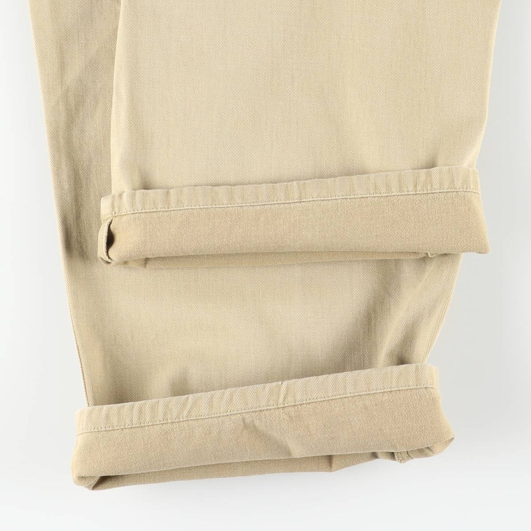 Ralph Lauren POLO by Ralph Lauren Two-pleat Chino Pants for Men, W33 equivalent unclear Beige type Vintage Second Hand