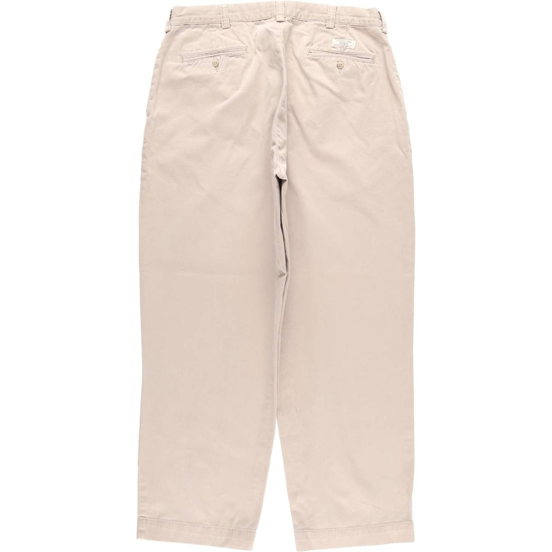Ralph Lauren POLO by Ralph Lauren PHILIP PANT Chino pants for men, W35 equivalent cotton Beige type Vintage Second Hand