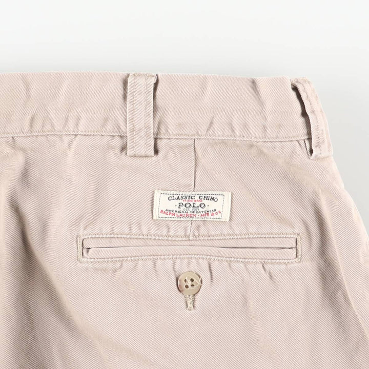 Ralph Lauren POLO by Ralph Lauren PHILIP PANT Chino pants for men, W35 equivalent cotton Beige type Vintage Second Hand