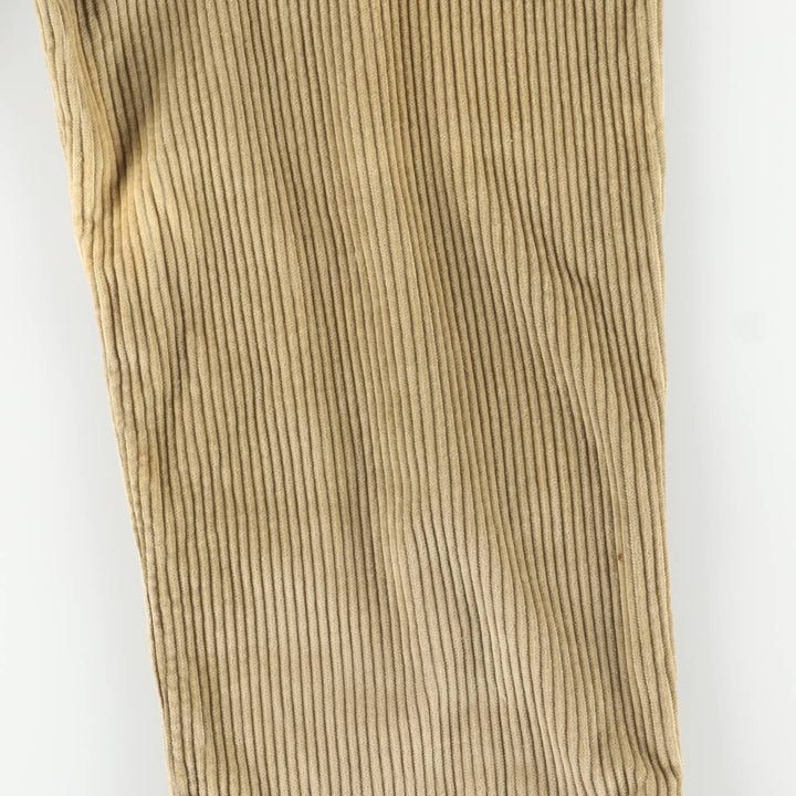 Calvin Klein Loose Fit Zipper Wide Rib Corduroy Pants, Men's, Size 36 cotton beige type brown Vintage Second Hand