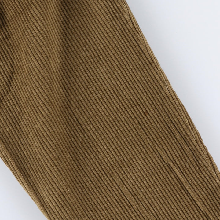 GEO FFREY BEENE Two-pleat Wide-ribbed Corduroy Pants, Men's, Size W33 cotton brown type Vintage Second Hand