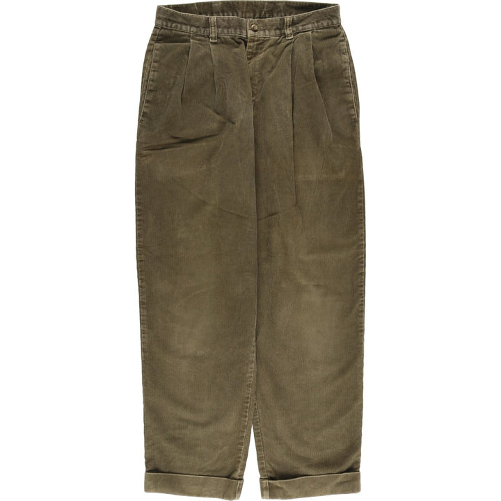 90'S Dockers Two-Pleated Corduroy Pants, Made in Canada, Men's, Size W31, Vintage cotton Khaki type Vintage Second Hand