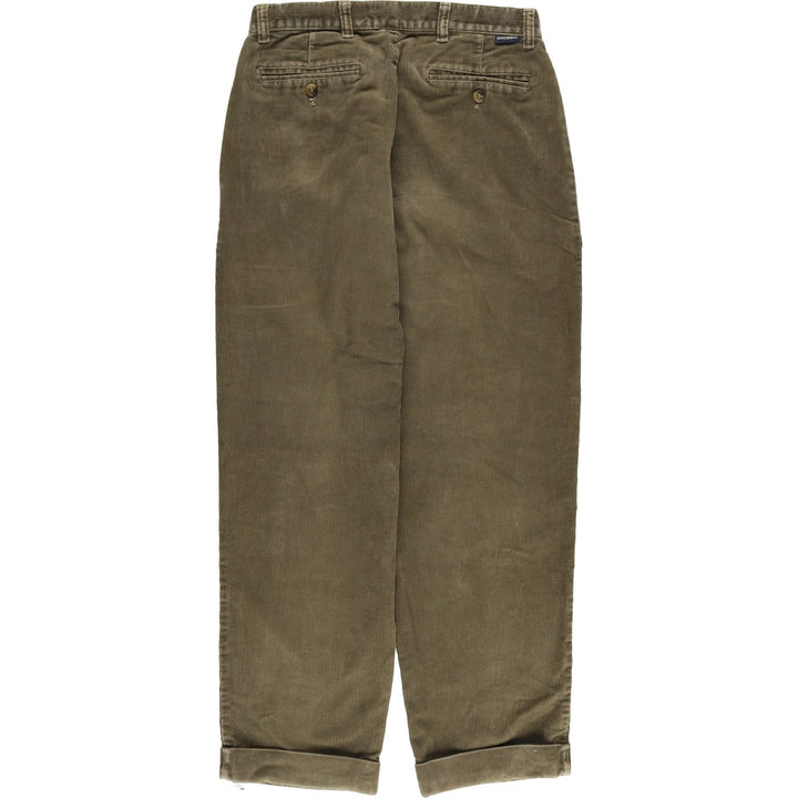 90'S Dockers Two-Pleated Corduroy Pants, Made in Canada, Men's, Size W31, Vintage cotton Khaki type Vintage Second Hand