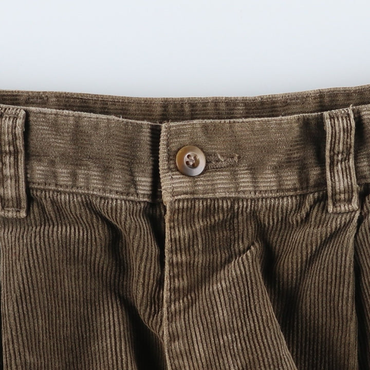 90'S Dockers Two-Pleated Corduroy Pants, Made in Canada, Men's, Size W31, Vintage cotton Khaki type Vintage Second Hand