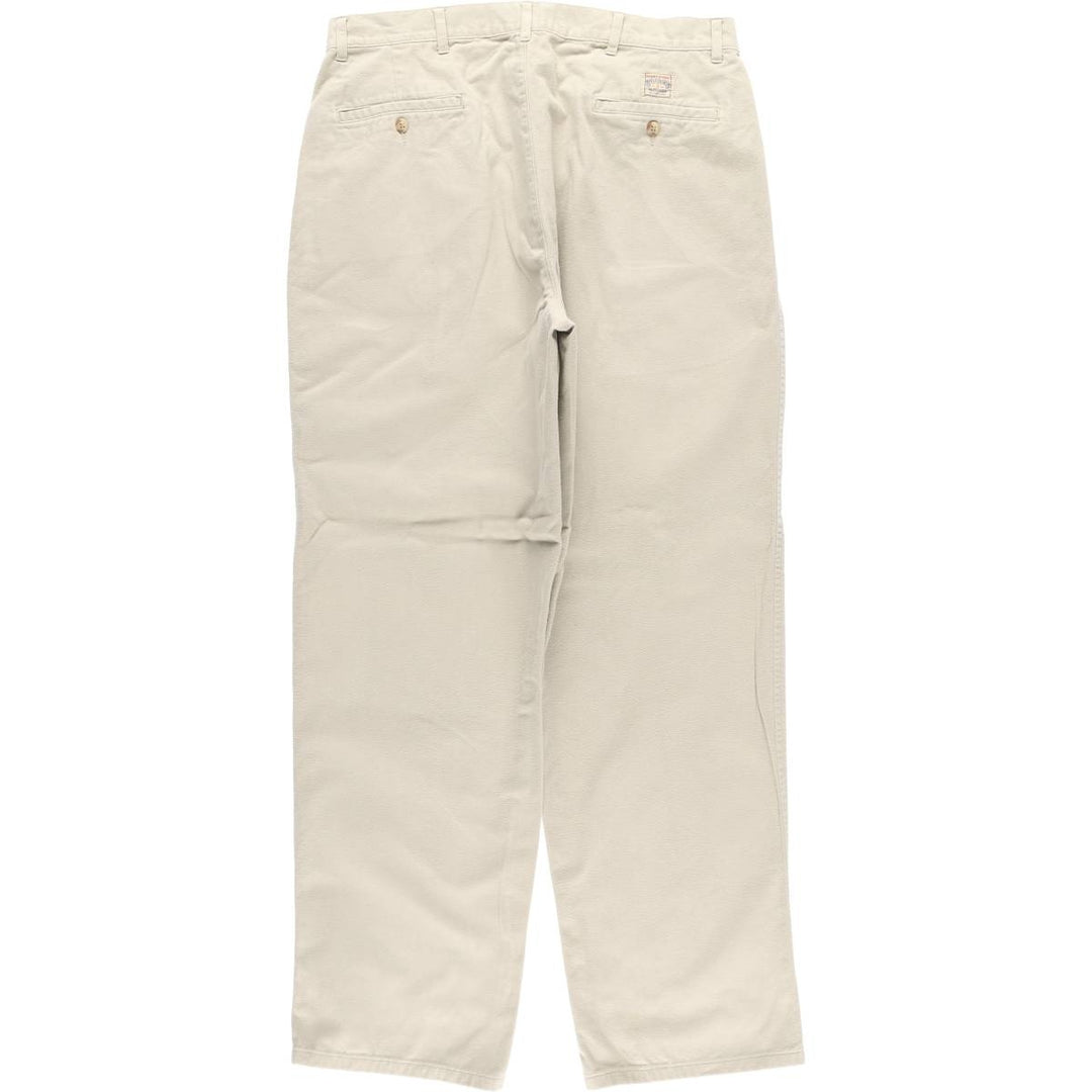 Ralph Lauren POLO by Ralph Lauren Two-pleat Chino Pants for Men, W35 cotton Beige type Vintage Second Hand