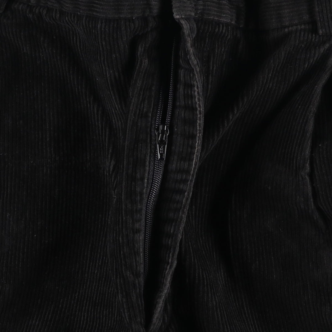 Eddie Bauer Two-pleat Corduroy Pants for Men, Size W34 cotton black type Vintage Second Hand