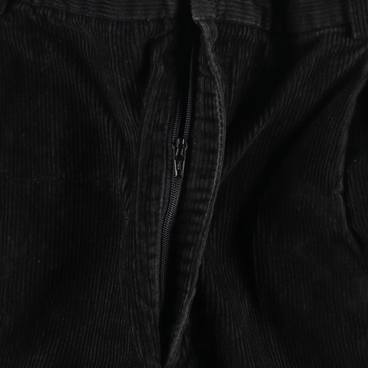 Eddie Bauer Two-pleat Corduroy Pants for Men, Size W34 cotton black type Vintage Second Hand