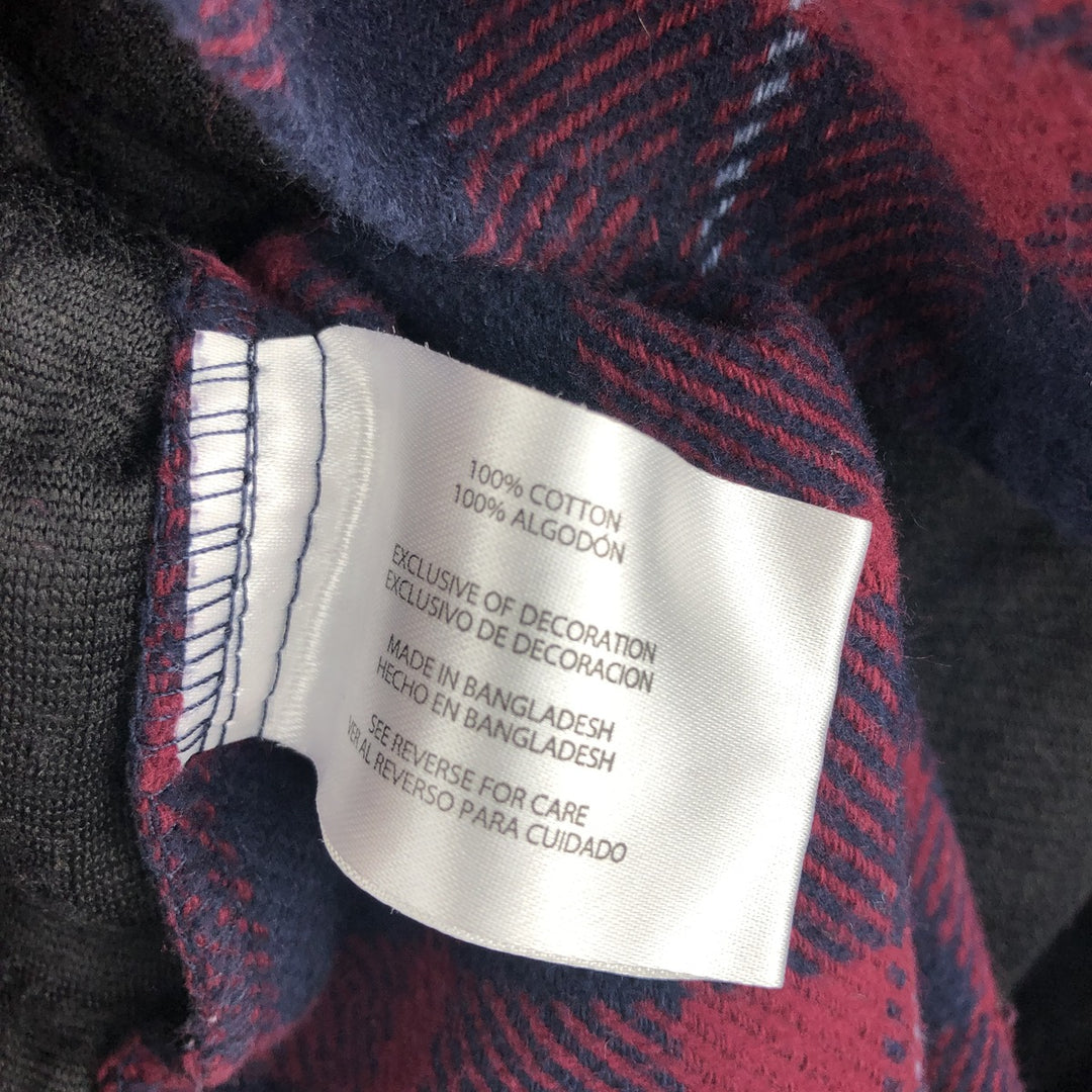 ORVIS Long Sleeve Heavy Flannel Check Shirt, Men's XL cotton red type Vintage Second Hand