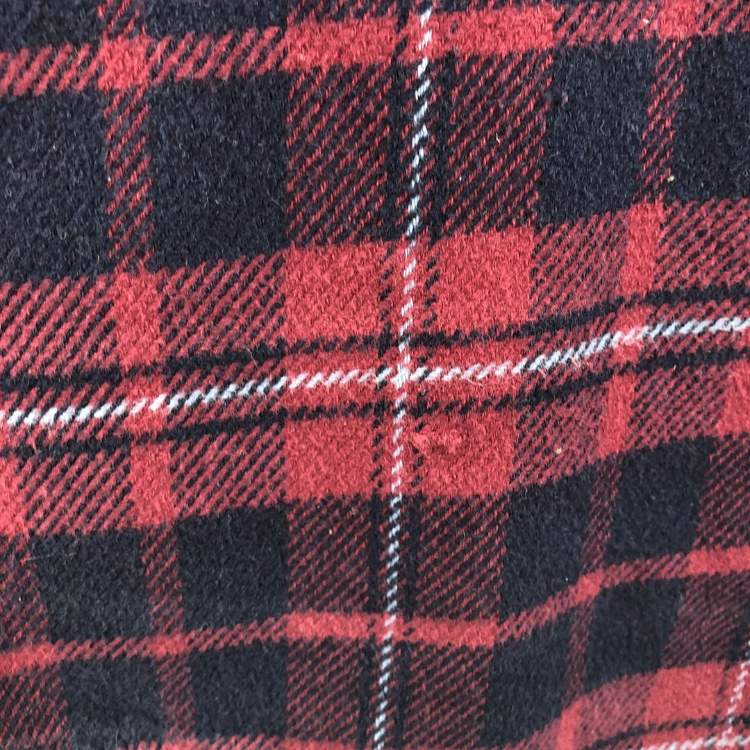 ORVIS Long Sleeve Heavy Flannel Check Shirt, Men's XL cotton red type Vintage Second Hand