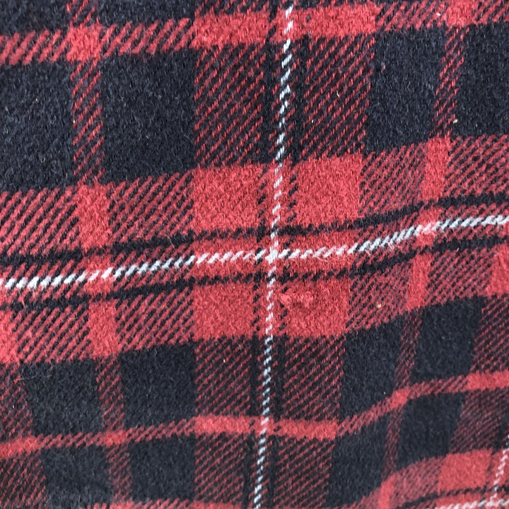 ORVIS Long Sleeve Heavy Flannel Check Shirt, Men's XL cotton red type Vintage Second Hand