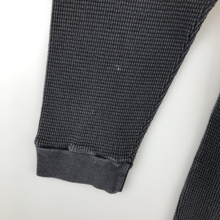 NICE MAN ROLLINS BAND Thermal T-Shirt, Waffle, Made in USA, Men's Size L cotton black type Vintage Second Hand