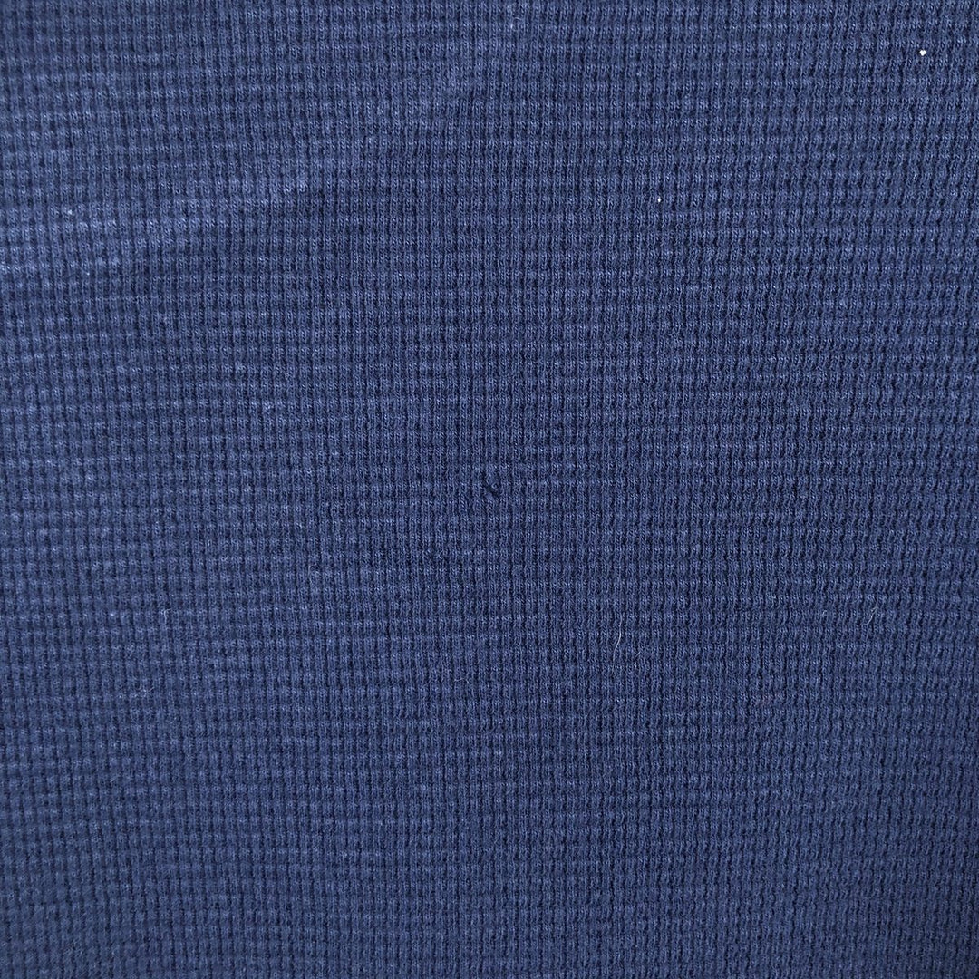 Ralph Lauren POLO RALPH LAUREN SLEEPWEAR Thermal Long T-shirt Waffle Men's L size cotton navy blue type Vintage Second Hand