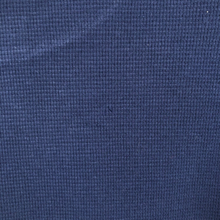Ralph Lauren POLO RALPH LAUREN SLEEPWEAR Thermal Long T-shirt Waffle Men's L size cotton navy blue type Vintage Second Hand