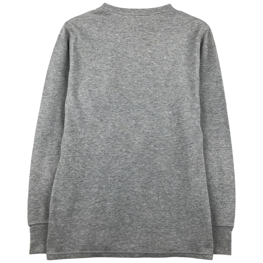 Ralph Lauren POLO RALPH LAUREN SLEEPWEAR Thermal Long T-shirt Waffle Men's M size cotton gray type Vintage Second Hand