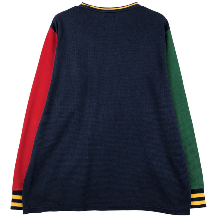 Ralph Lauren POLO RALPH LAUREN SLEEPWEAR Thermal Long T-Shirt, Men's XXL cotton navy blue type Vintage Second Hand