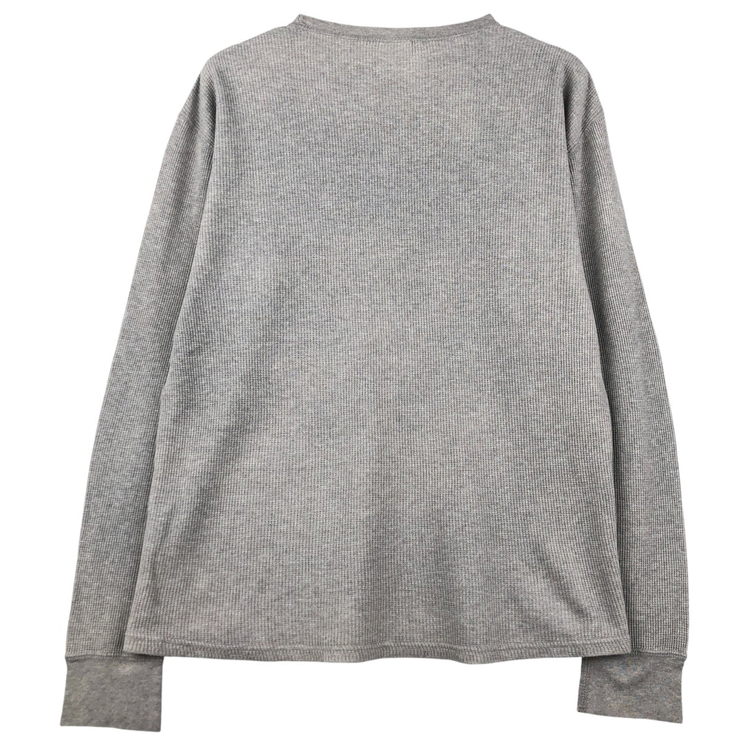 Ralph Lauren POLO by Ralph Lauren UNDERWEAR Thermal T-Shirt, Waffle, Men's Size L cotton gray type Vintage Second Hand