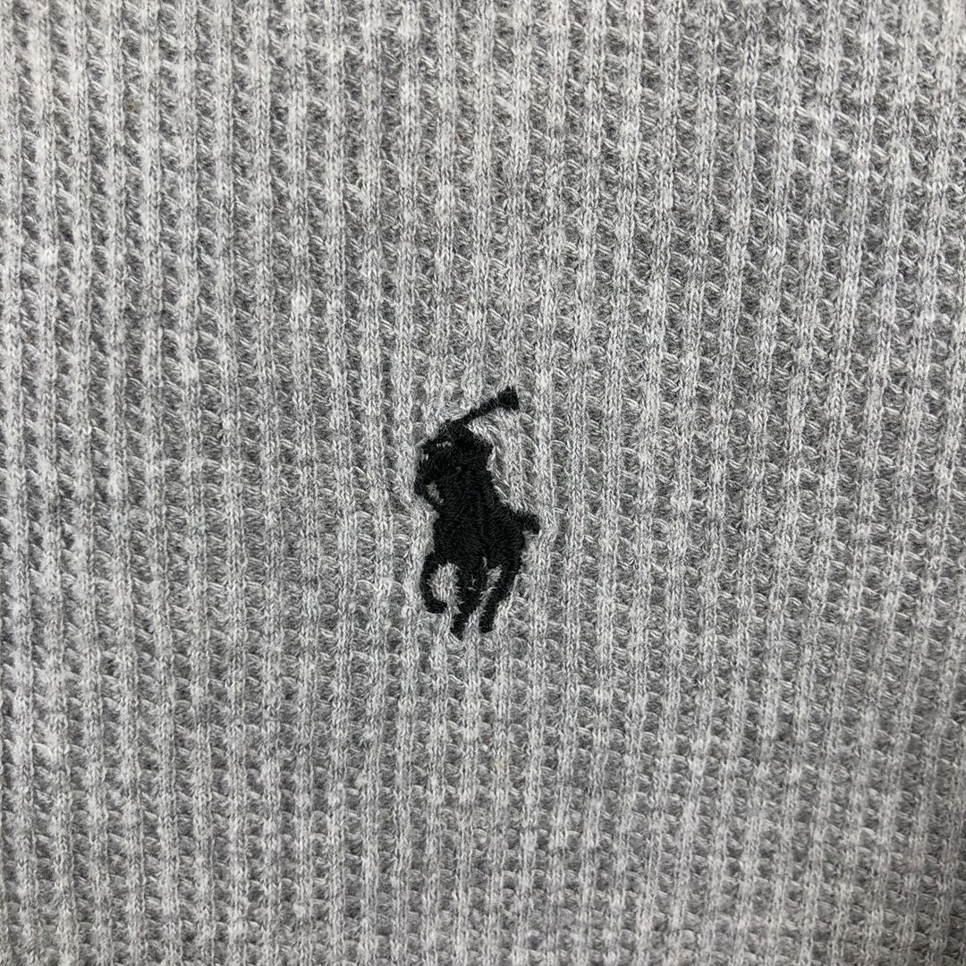Ralph Lauren POLO by Ralph Lauren UNDERWEAR Thermal T-Shirt, Waffle, Men's Size L cotton gray type Vintage Second Hand