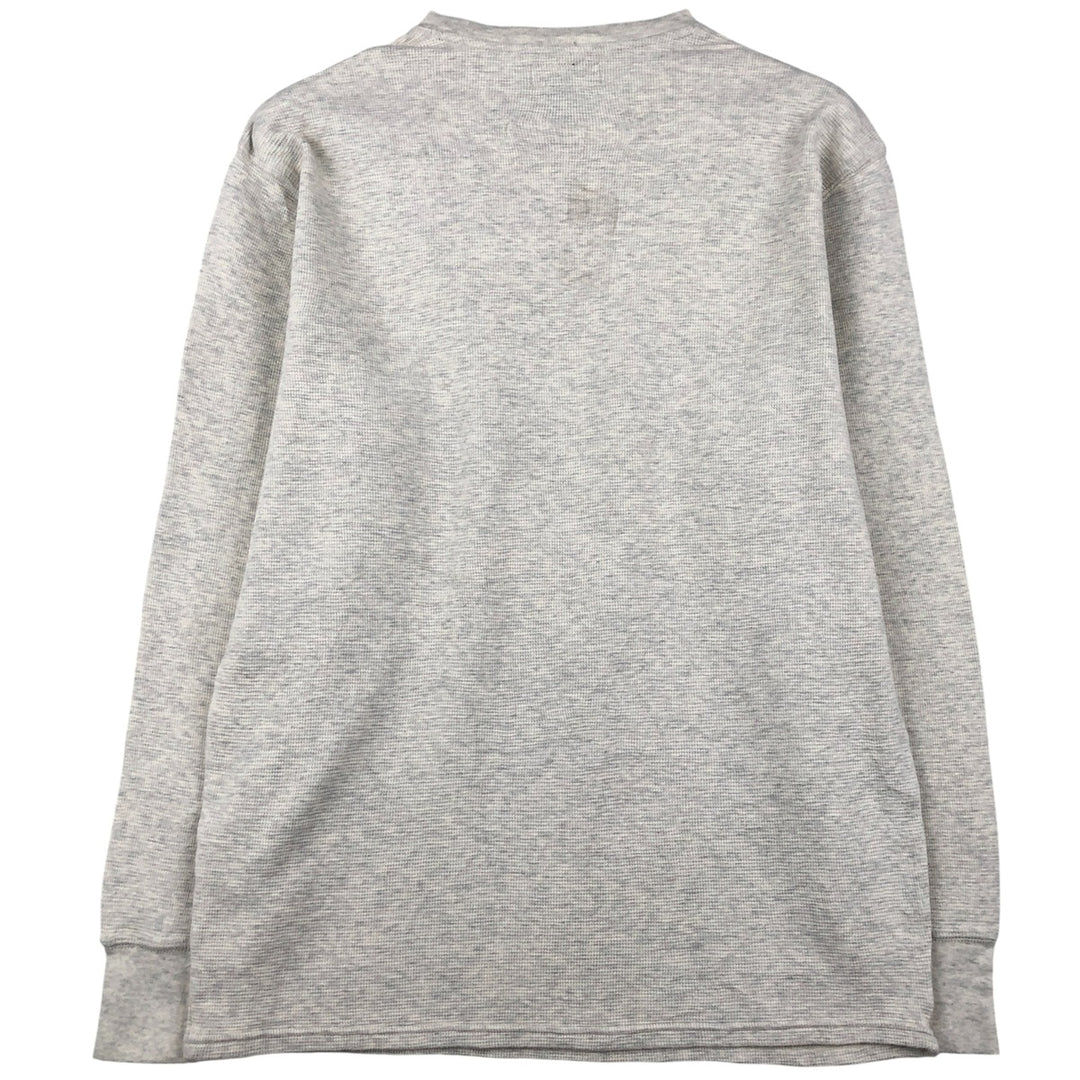 Ralph Lauren POLO RALPH LAUREN Thermal Ron T Waffle Men's L size cotton gray type Vintage Second Hand