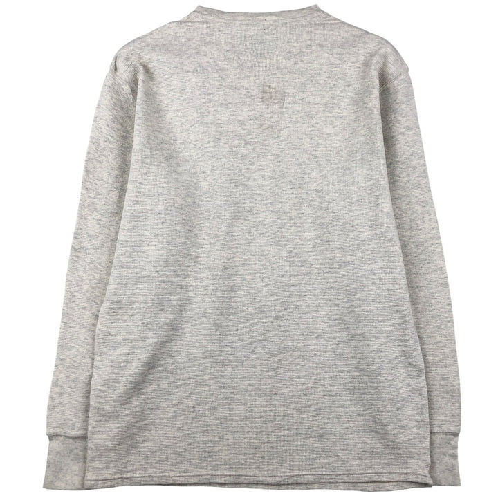 Ralph Lauren POLO RALPH LAUREN Thermal Ron T Waffle Men's L size cotton gray type Vintage Second Hand