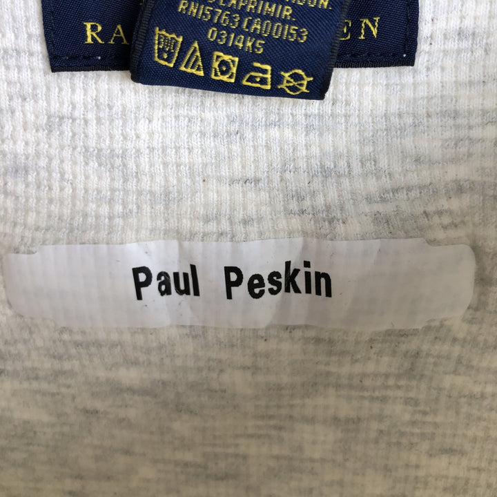 Ralph Lauren POLO RALPH LAUREN Thermal Ron T Waffle Men's L size cotton gray type Vintage Second Hand